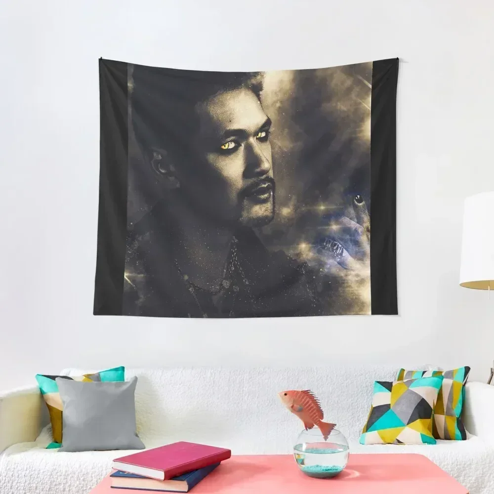 

Magnus Bane Gold Tapestry Wall Carpet Decoration Aesthetic Bedroom Deco Tapestry
