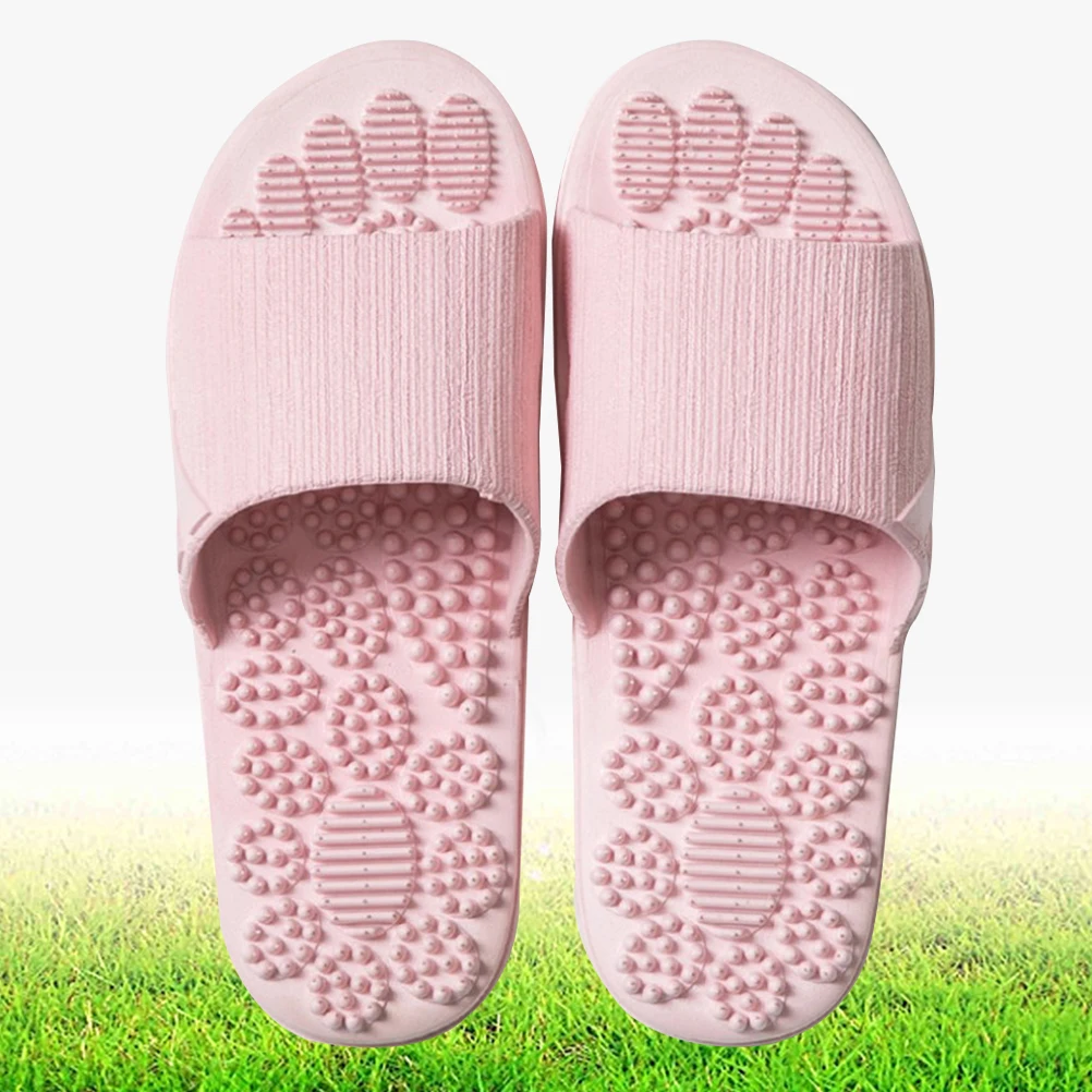 

PVC Slippers Non Slip Massage Bath Sandals Home Hotel Beach Comfortable Waterproof Breathable Lightweight for Men