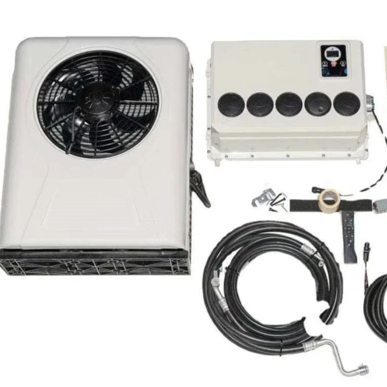 Full DC Inverter Electrical Air Conditioner Parking Truck Cooler 12/24V Overhead Split for Auto Batteries