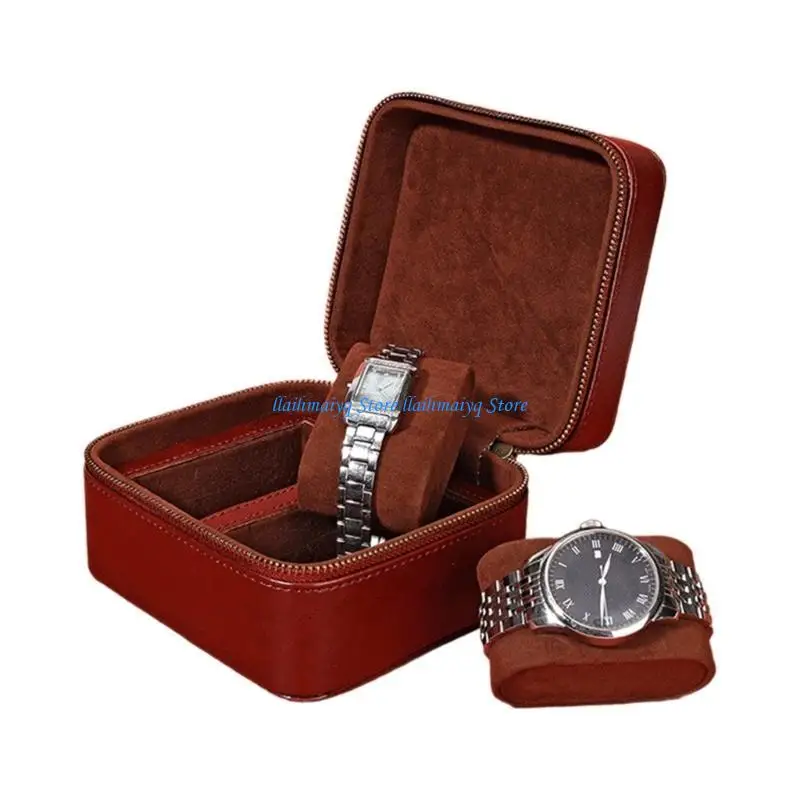 573B Watch Display Case لمحبي ساعة Watch Pu Leather Writhatch Case Jewelry