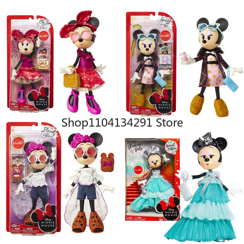 

Кукла Disney Minnie Mouse Glamour Gala, специальное издание, модный комплект с персонажем, платье Минни, кукла для девочек, игровой домик, игрушки