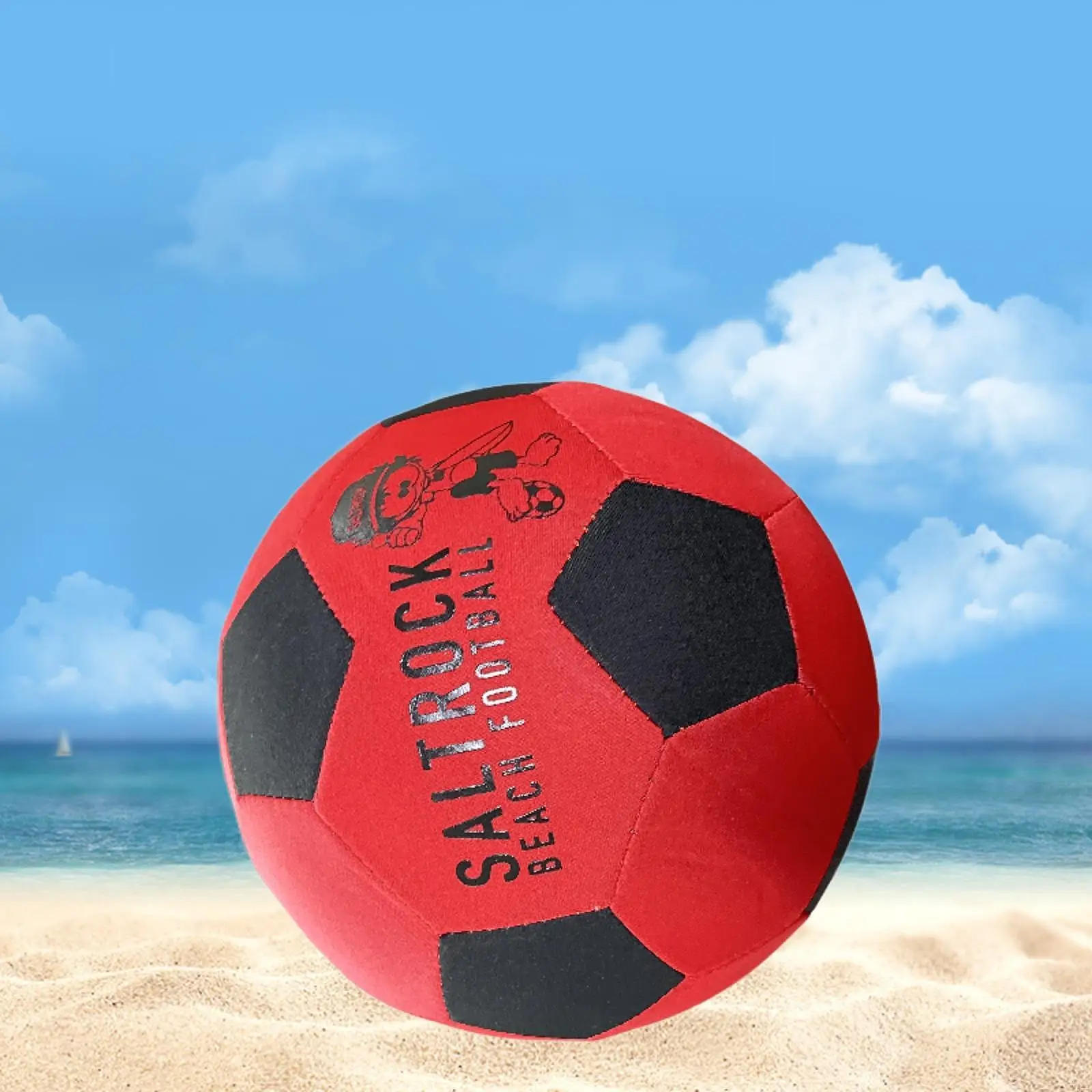 

Lightweight Beach Soccer Ball with Pump for Recreational Use