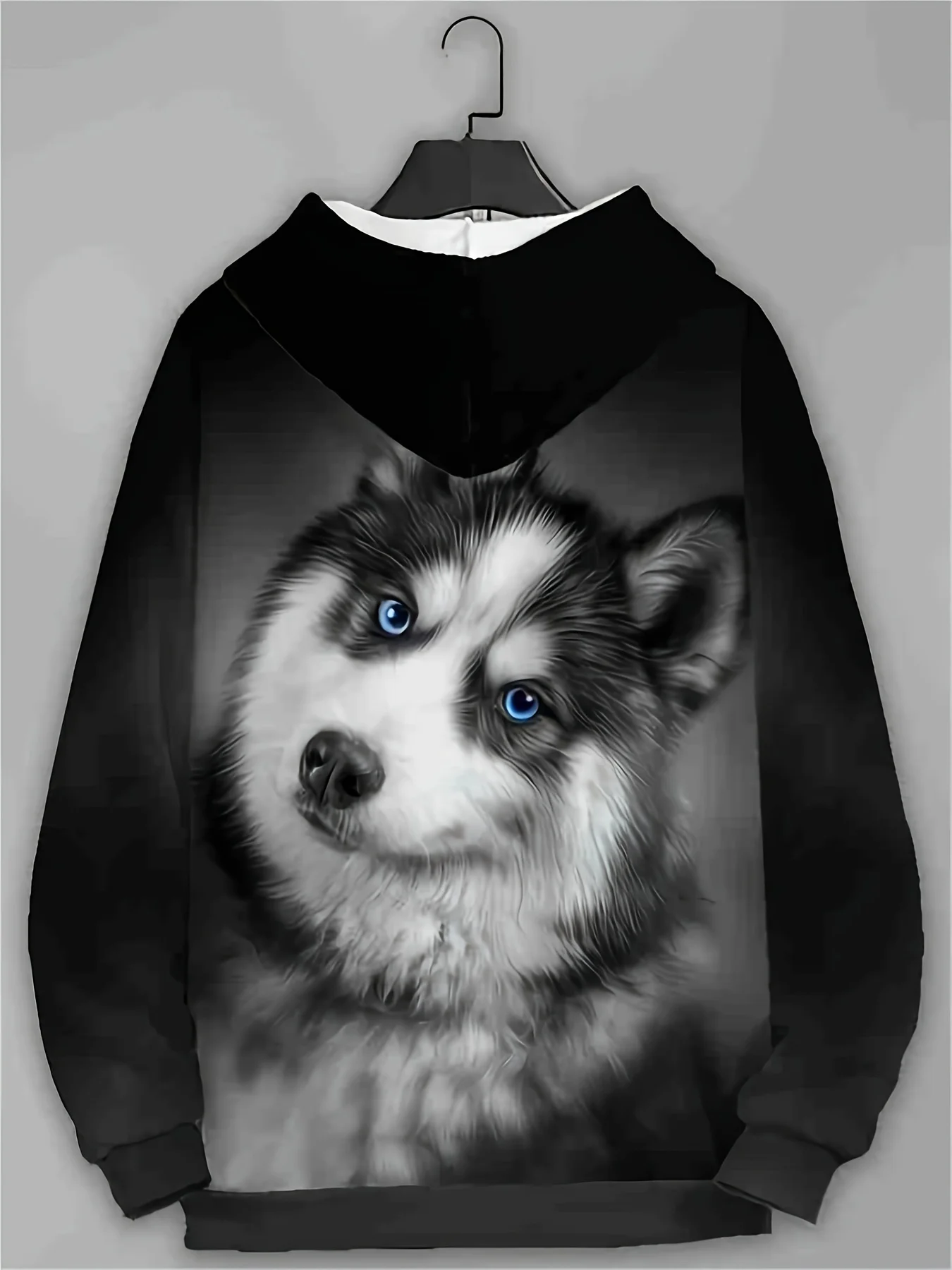 Men's Hoodie 3D Husky Dog Print Sweatshirts For Men Casual Hooded Tops Y2k Hoodies Pullover Clothes Harajuku Top Men's Clothing