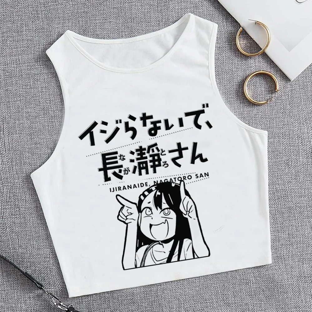 nagatoro tank top fairy grunge yk2 gothic crop top Woman vintage 90s korean fashion tshirt t-shirts