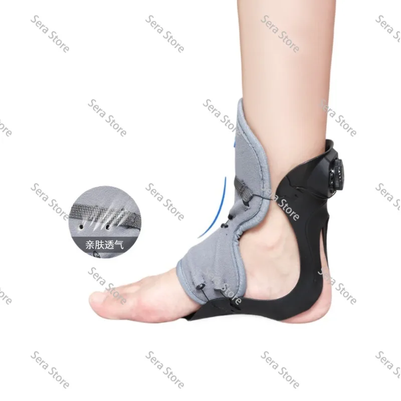 Foot Drop Orthosis, Foot Eversion and Inversion Corrector, Stroke Hemiplegia Foot Support, Ankle Rehabilitation Fixed Brace