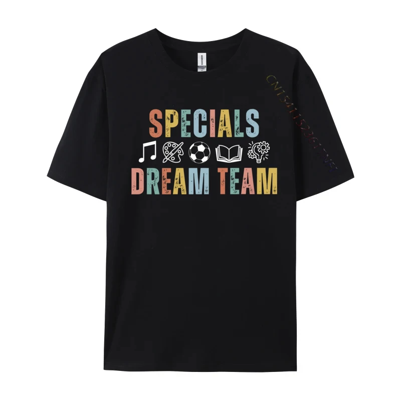 Retro Specials Dream Team Art Music PE Media Teacher Team Graphic Men T Shirt Custom Customized T-shirts All Cotton