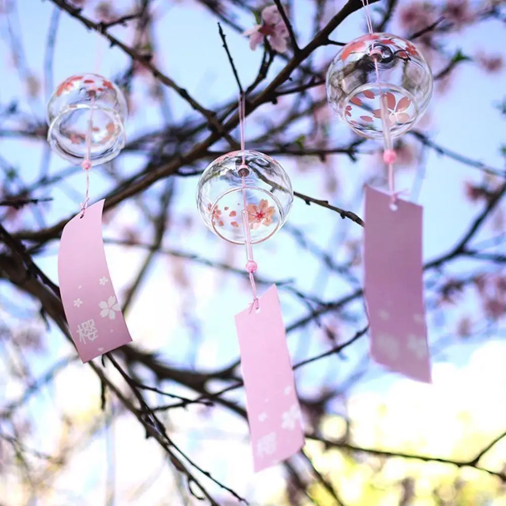 2021 New Wind Chime Glass Japanese Style Ornaments Home Decors Glass Decor Kitchen Home Handmade Decoration Office Furin W8y7