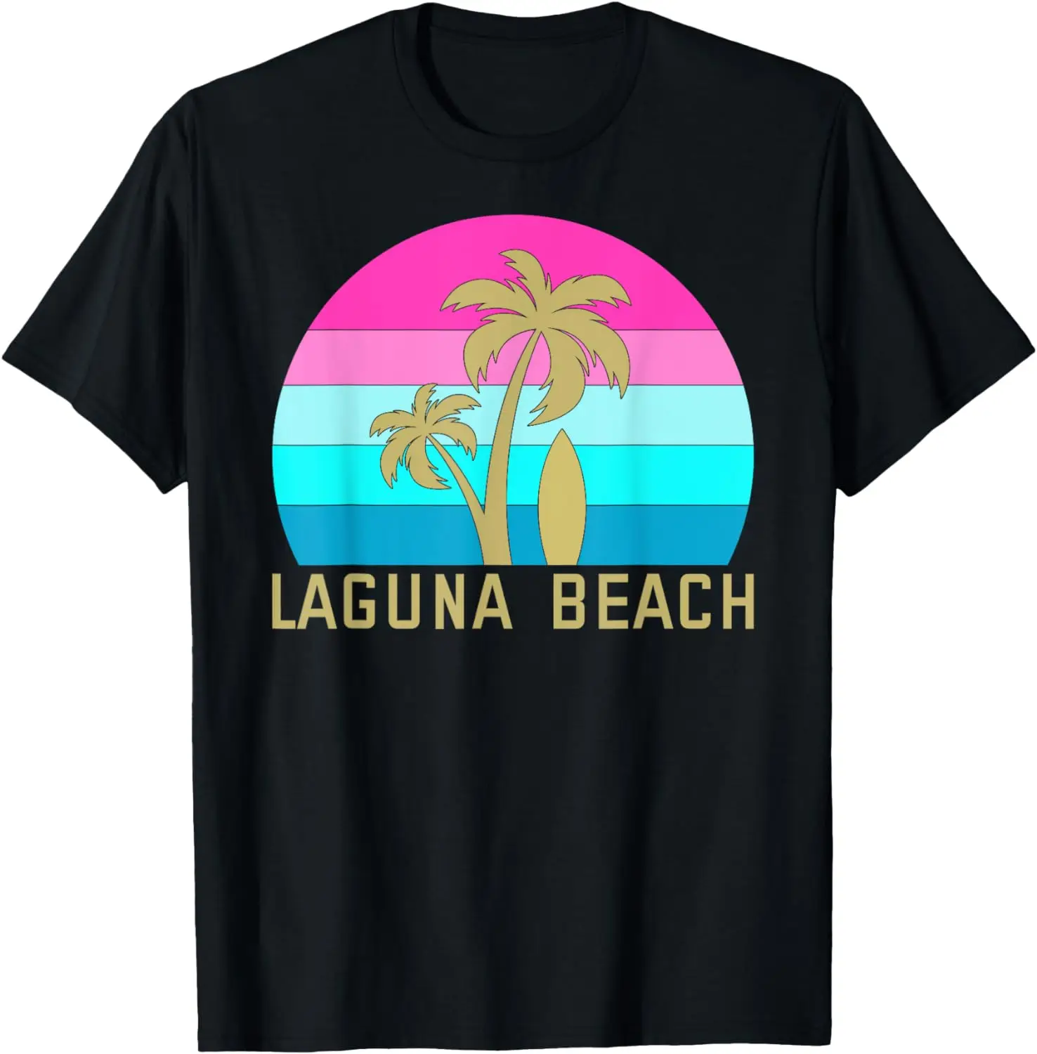 

Surf Surfing Palm Tree Summer California Laguna Beach T-Shirt