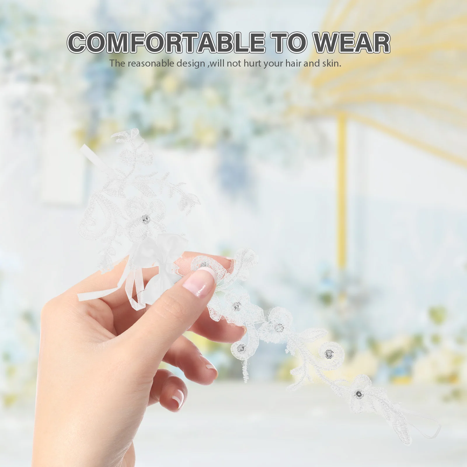 

Wedding Gloves Long for Women Dressy Mesh Tulle Wrist Formal Tea Party Lace Women's Bride Banquet and