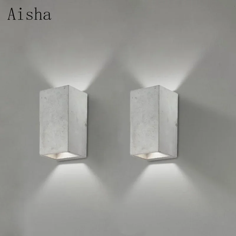 Cement Wall Light Nordic Industrial Style Wall Sconces for Home Restaurant Bedroom Stairs Hotel Homestay Art Project Wall Lamp
