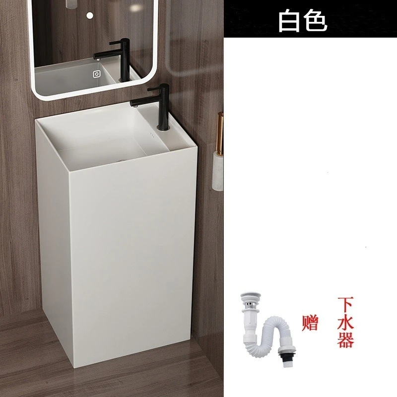 

Ceramic wash basin Column basin Integrated floor-to-ceiling wash ba sin Vertical wash bas in Square column bas in