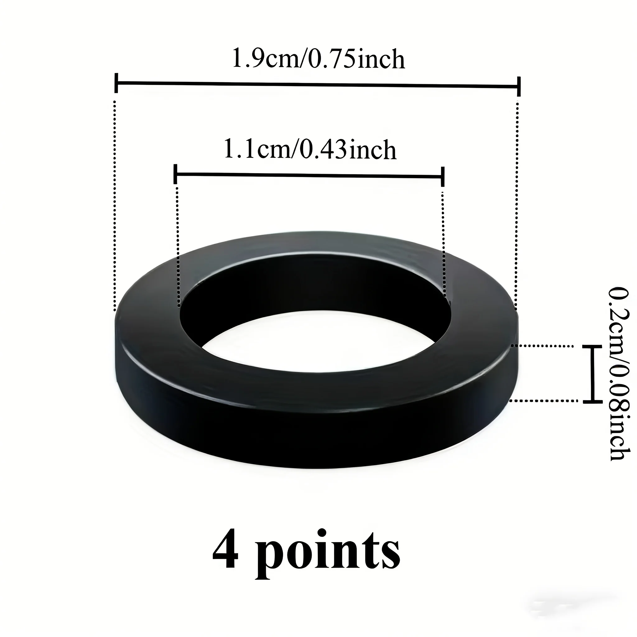 50Pcs Durable Rubber O Ring Gasket Set Anti-slip Sealing Rings For Tap Shower Hose Water Heater Control Valve Home Plumbing