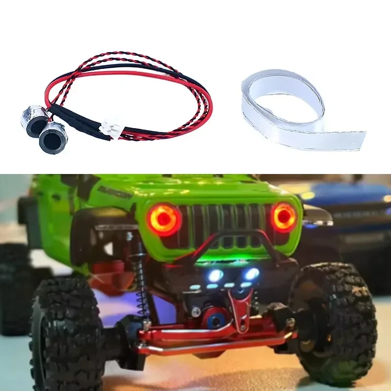 

For 1/30 RC Crawler Car SCX30 LED Simulation Angel Eye Headlights Accessories