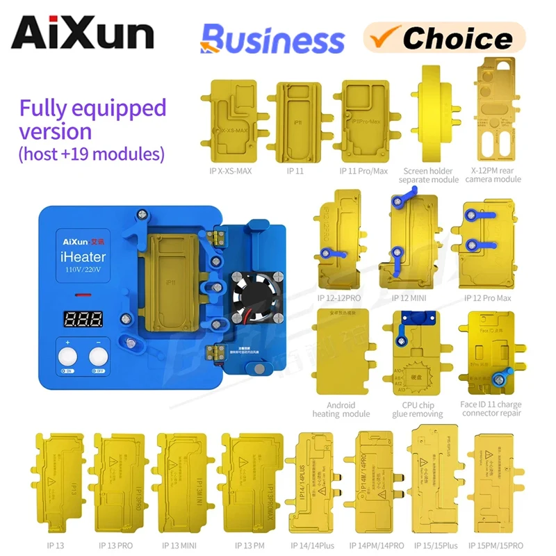 JC Aixun iHeater 3rd Gen Pre-heating Station Thermostat Platform Heating Plate for iPhone X-12 13 14 15 PM Motherboard Fixtur