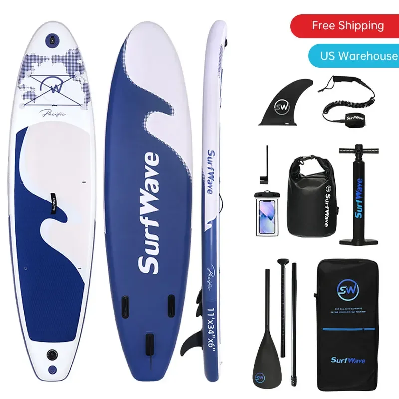 SUP inflatable vertical paddle board can accept custom logo color kayak