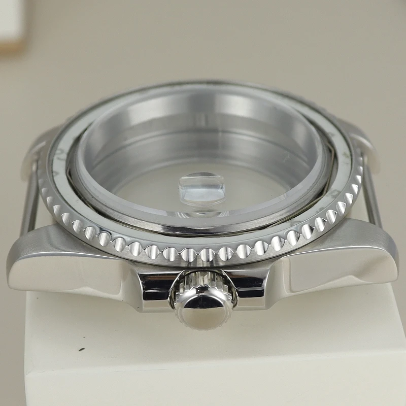 Custodia impermeabile da 40 mm per Seiko NH35 NH36 NH34 Miyota 8215 ETA2824 Vetro zaffiro con anello di tenuta Submariner GMT Custodia Parti di riparazione