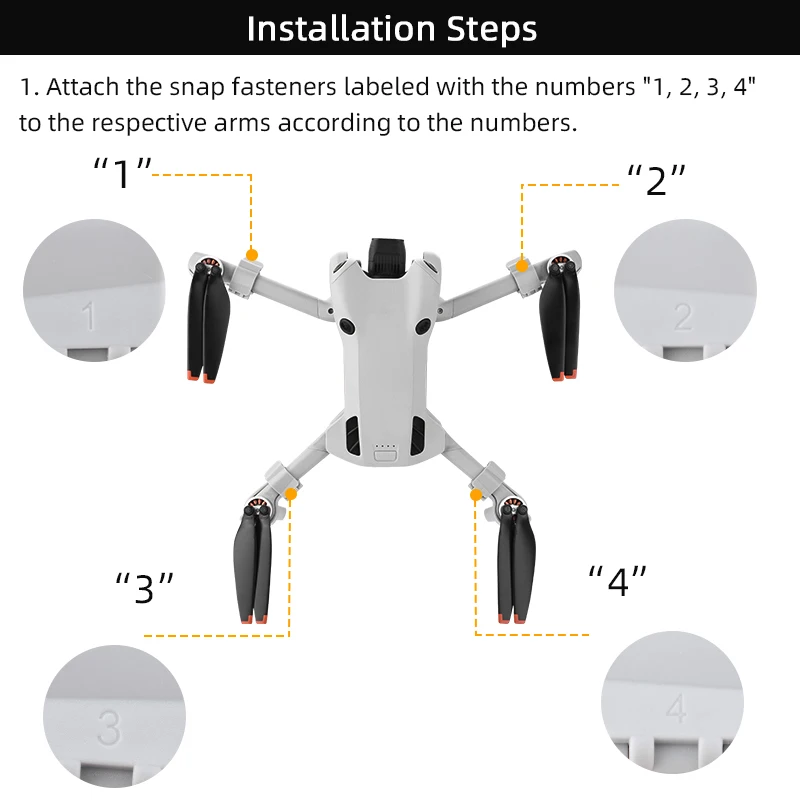 Landing Gear for DJI Mini 4 Pro Extension Support Legs Stand for DJI Mini 4 Pro Drone Accessories