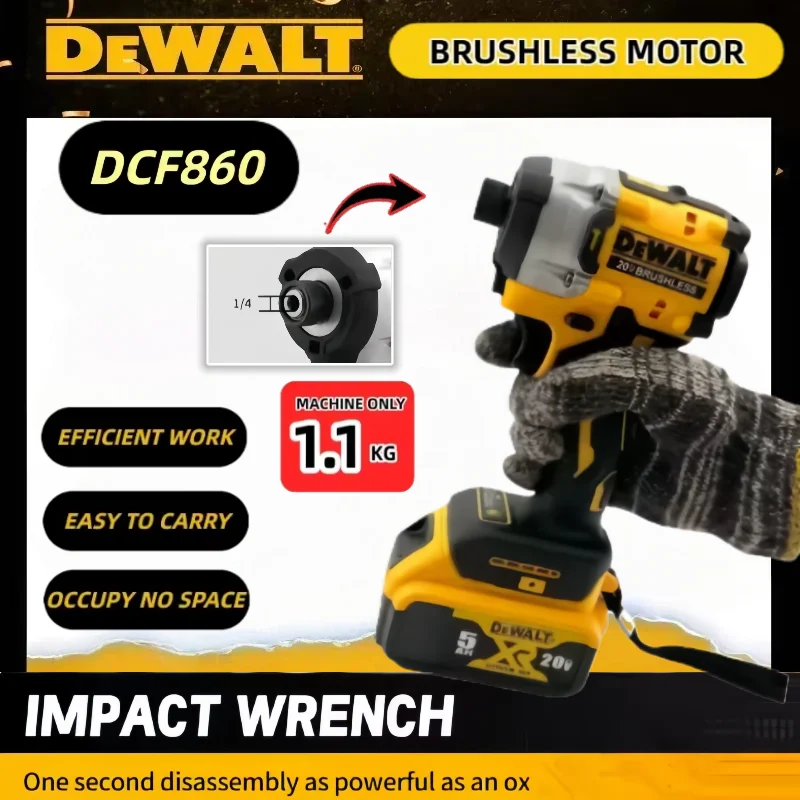 

Прямая продажа с фабрики Dewalt DCF860, аккумуляторная компактная дрель, бесщеточная электрическая дрель, отвертка, обновленная перезаряжаемая электроинструмент 20 В
