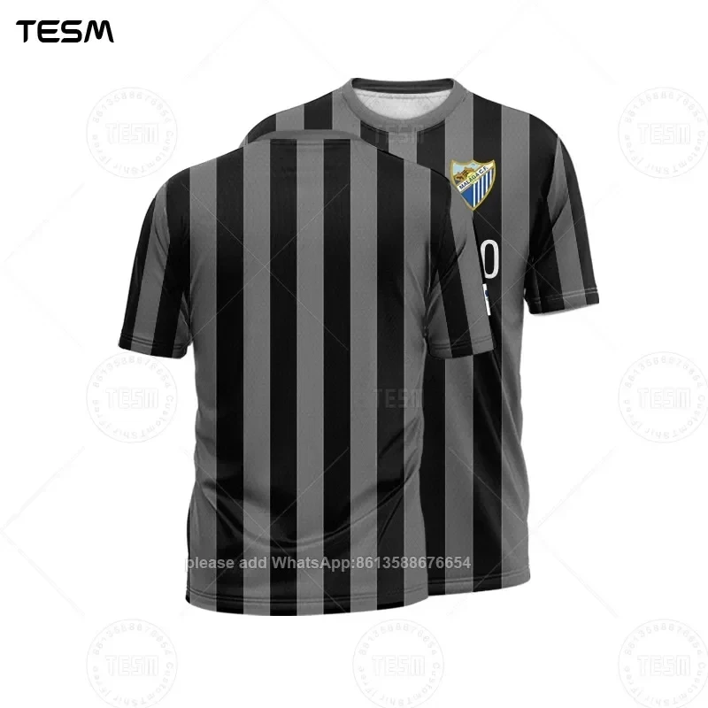 2024New Vintage Striped T-shirt Children Adult Sports Short Sleeve Breathable high quality Kids Print Jersey Summer Training Top