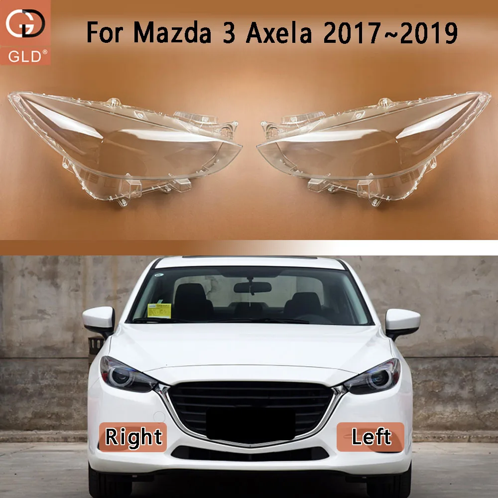 Headlight Cover Transparent Lens Headlamp Shell Replace Original Lampshade Plexiglass For Mazda 3 Axela 2017 2018 2019 Halogen