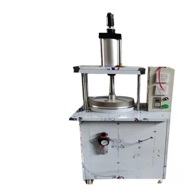 Máquina prensadora de pastel de burrito de carne estofada, máquina automática de tortitas con calefacción de doble cara para relleno de huevos