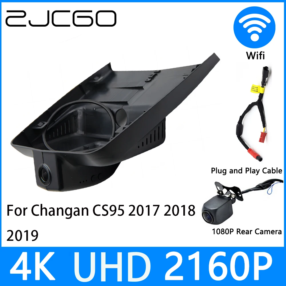 

ZJCGO Dash Cam 4K UHD 2160P Car Video Recorder DVR Night Vision Parking for Changan CS95 2017 2018 2019