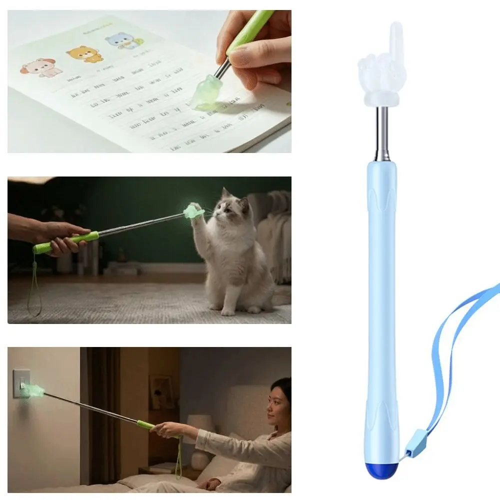 Stainless Steel Classroom Stick Supplies Reading Sticks Telescopic Whiteboard Hand Pointer Finger Design Interactive