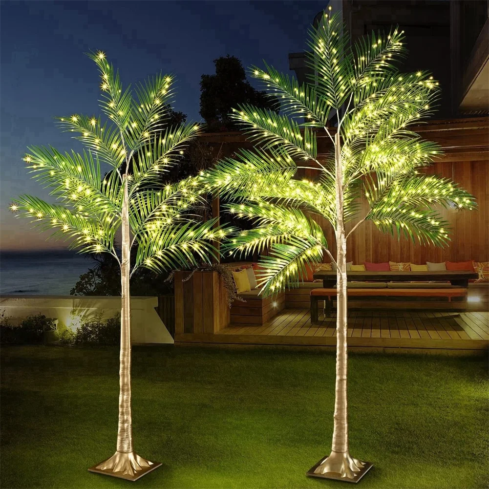 palmeira led floor lamp for living room fio de cobre iluminacao luminosa decoracao do partido feriado natal feriado luz noturna 01