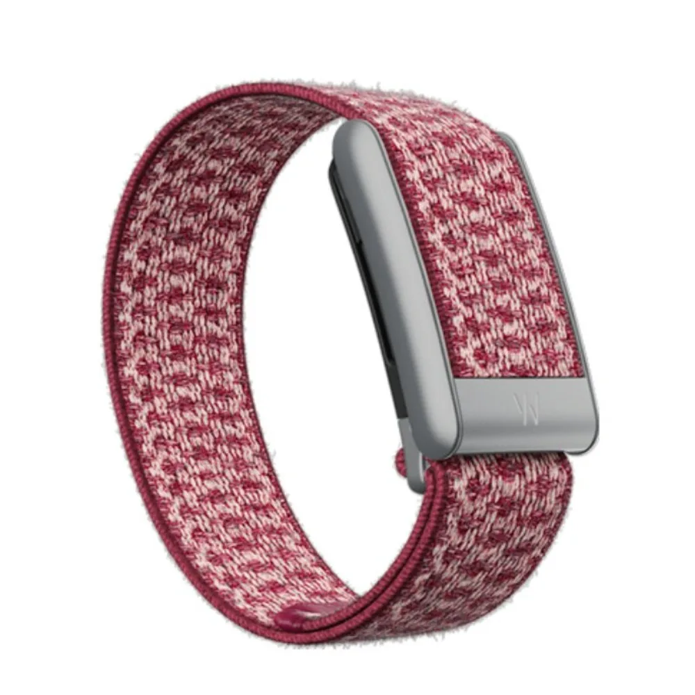 For Whoop 5.0 MG Nylon Braided Strap Soft Cashmere Texture Elastic Sport Wristband with W Logo Metal Connector Replacement Belt