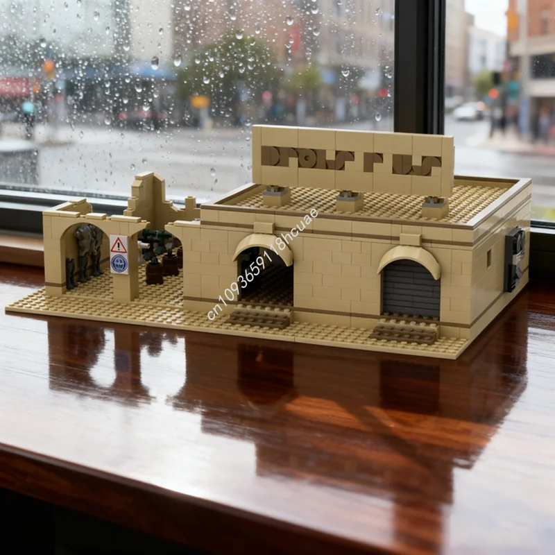 

751 шт. MOC Звездная битва Татуин Дрод Магазин Модель Строительные блоки Архитектура Идея игрушек Образование Рождественский подарок Кирпич Дети