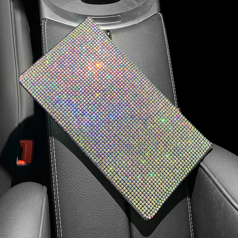 Rhinestone Car Registration Insurance Holder Driving License Cover Auto Documents Drivers License Storage Bag Credit Card Holder