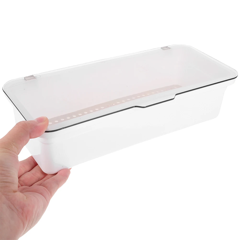 

Chopsticks Box Kitchen Tableware Storage Drain Rack White Pp Eating Utensils Organizer