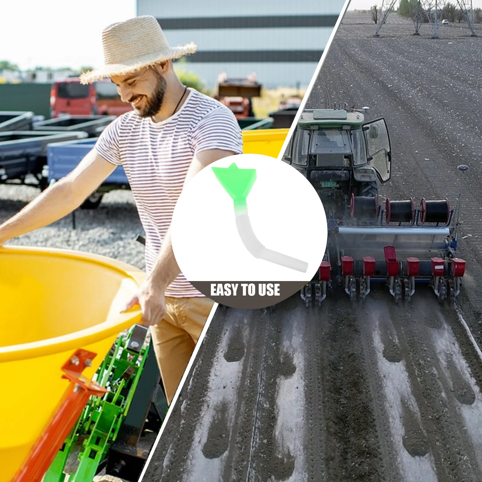 1 Satz Samenrohr für Pflanzmaschine, langlebige Mais-Weizensämaschinenrohre, verstellbare Länge, Landwirtschaftszubehör, Teile für Samenspreizer