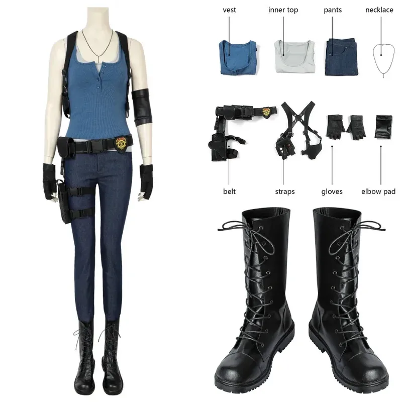 

Игра RE3 Валентина Косплей Сексуальный жилет Джилл Брюки Аксессуары Экипировка Полный комплект и отдельные предметы g,glg1