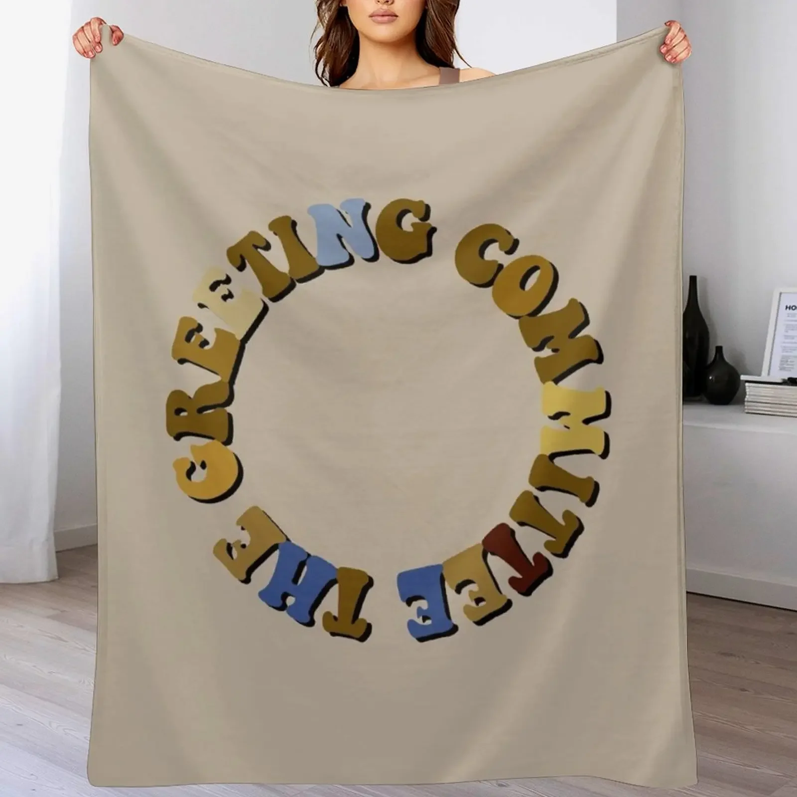 

The Greeting Committee Throw Blanket bed plaid Summer Beddings Travel For Sofa Thin Blankets