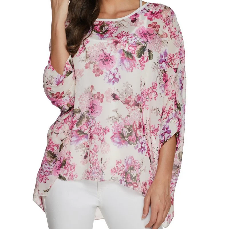 

4382 Модная женская богемная шифоновая рубашка для отдыха на море, солнцезащитная одежда, накидка на бикини