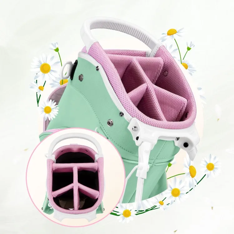 PGM Golf Bag for Women 5-Way Divider Stand Bag with Dual Shoulder Strap Waterproof Golf Club Bag