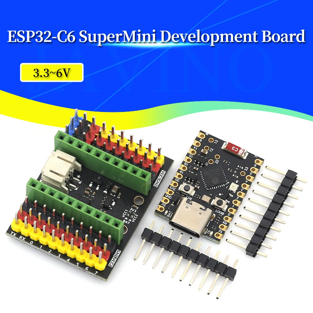 ESP32-C6 SuperMini Development Board Expansion Board Microcontroller Programming Learning Core Board