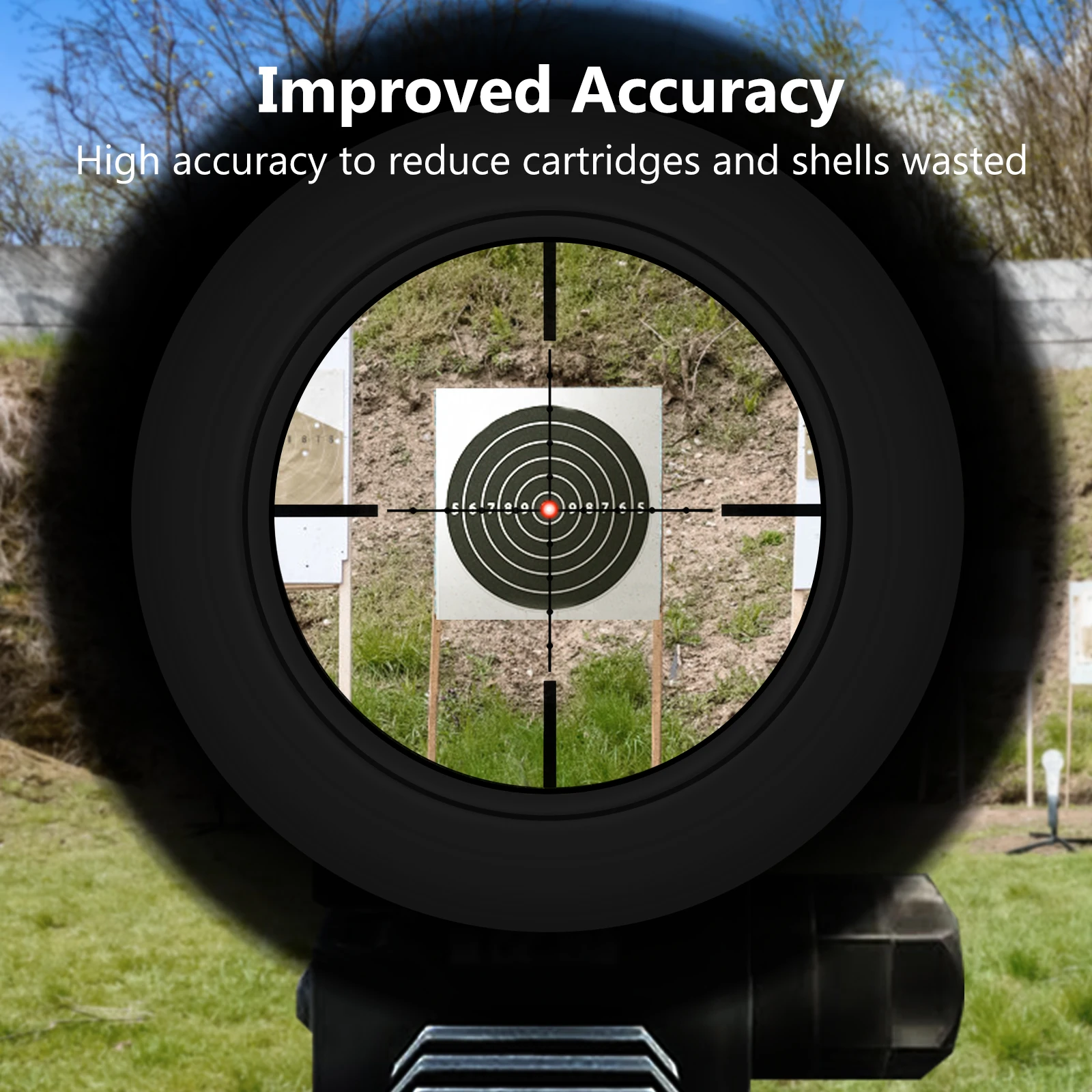 MidTen Rifle Red Laser Bore Sighter Collimator Kit with Box Carry Laser Sight 177 to .64 Caliber Shotgun Hunting Boresighter - Image 2