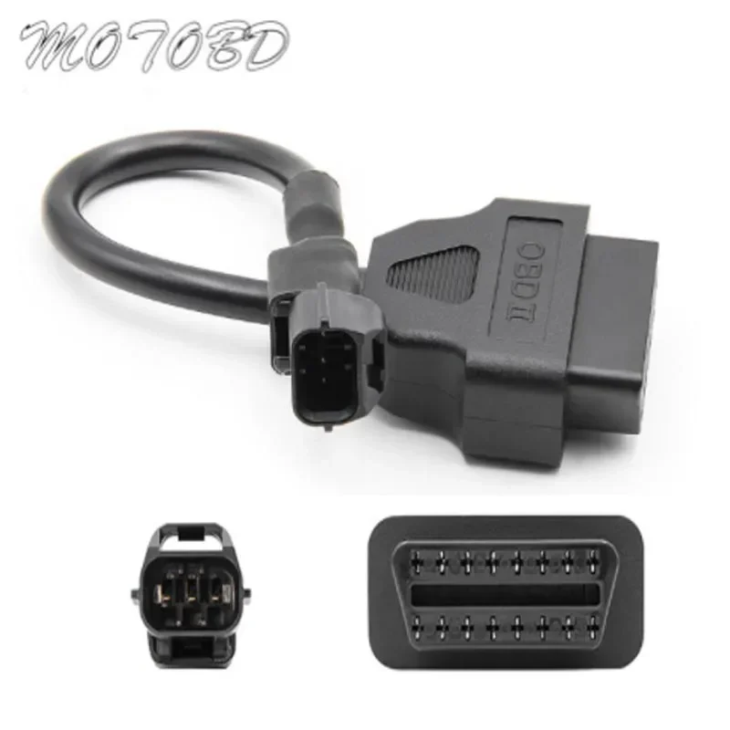 New OBD2 16pin To 3 Pin Cable for KYMCO 3pin Motorcycle OBD Connector OBD2 16 pin Convert Adapter for Motorbike Diagnostic Cable