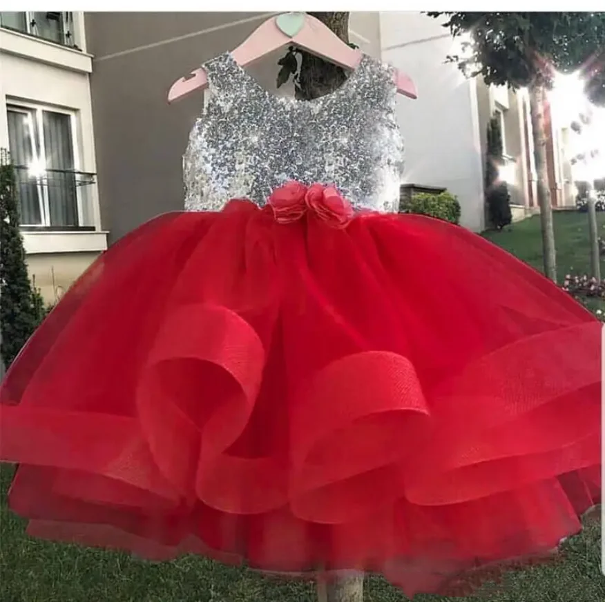 Robe d'anniversaire à plusieurs niveaux pour bébés filles, robes gonflées à fleurs pour mariage, fête d'anniversaire pour enfants, quelle que soit la taille de l'enfant 12M 24M