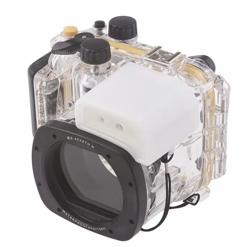 Meikon Underwater Diving Camera Waterproof Housing Case For Canon G15 as WP-DC48