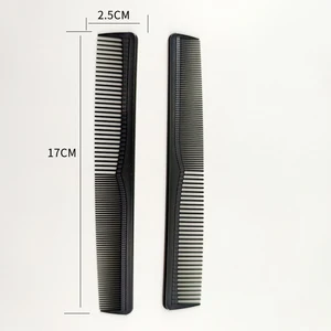 Carbon Fiber Salon Hairdressing Comb, corte fino, dente largo, barbeiro de cabelo, resistente ao calor, styling, grooming, 5 pcs 9 principais vendas escovas colgate - №7