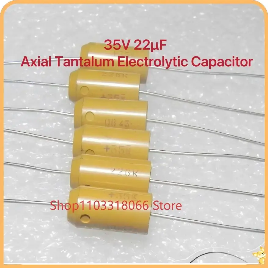 5PCS/LOT  35v22uf T322E226K035AS mill bullet axial tantalum electrolytic capacitor