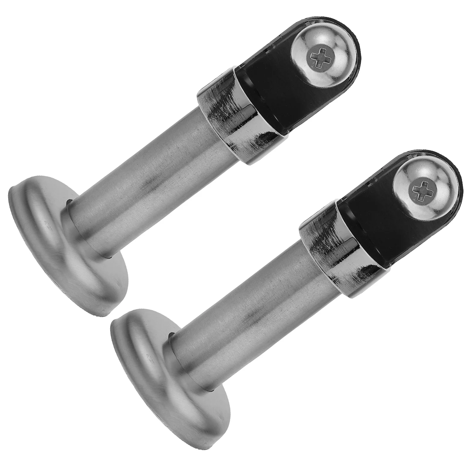 

Nut Public Restroom Toilet Partition Accessories Hardware Support Foot Base Leg Bracket 2pcs ( - Single-sided (10 Cm))