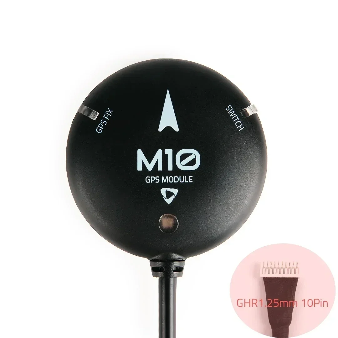 HolyBro M10 GPS Module - Built-in IST8310 Compass, LED/Buzzer, Safety Switch & Patch Antenna for FPV Drone