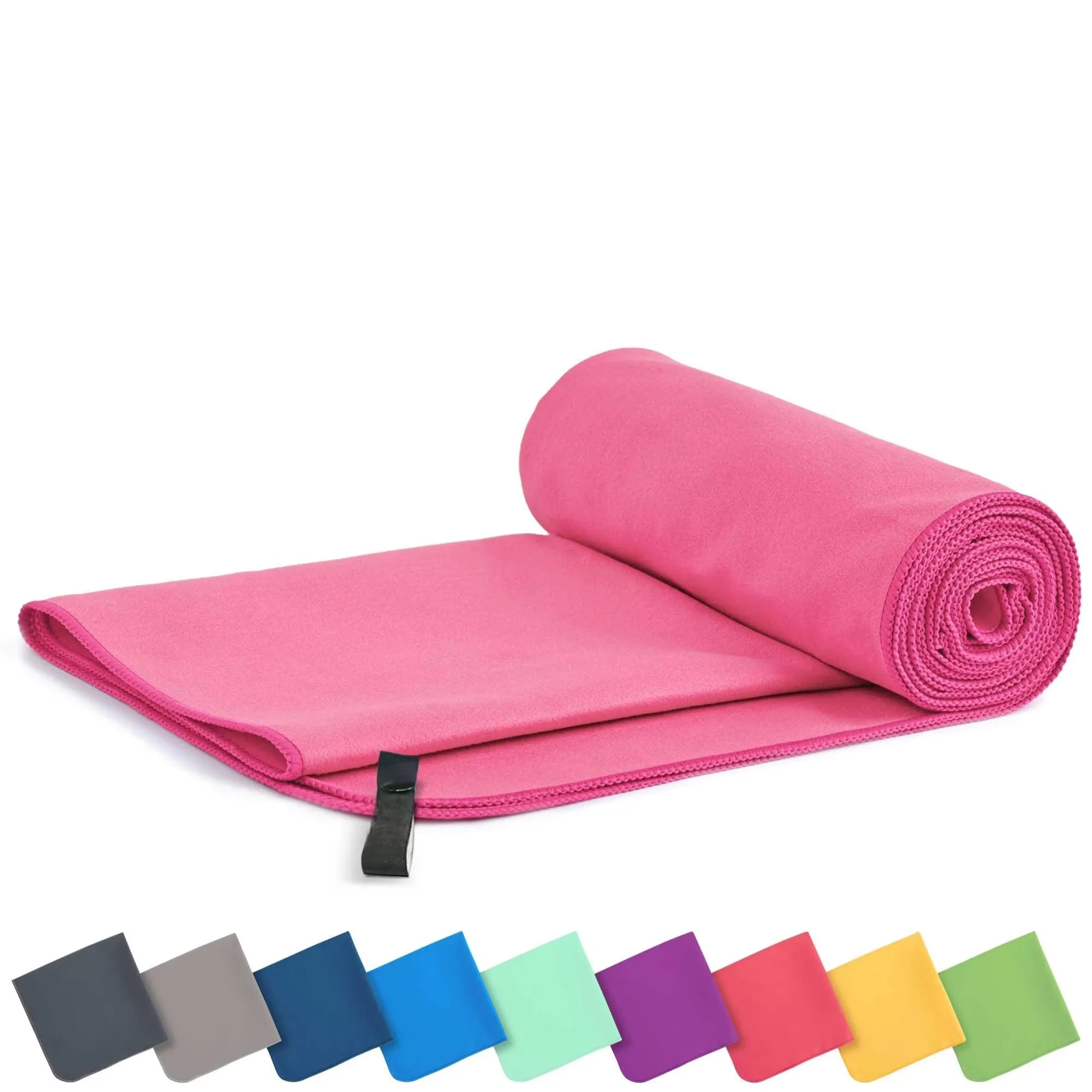 38X38cm Ultra Compact Quick Dry Microfiber Towel Lightweight Absorbent for Travel Gym Camping Beach Shower Pocket Size