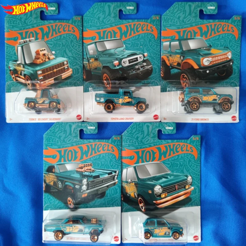 

Original In Stock 1:64 Hot Wheels 56th Anniversary Ford Mustang Toyota Landcruiser Honda N600 Collection Model Die-Cast Car Gift