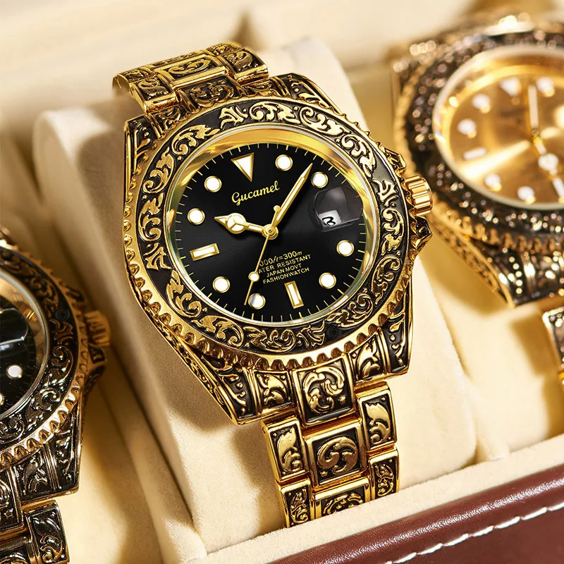 

Non-mechanical* men's watches, retro carved quartz watches, calendar watches, water ghost watches