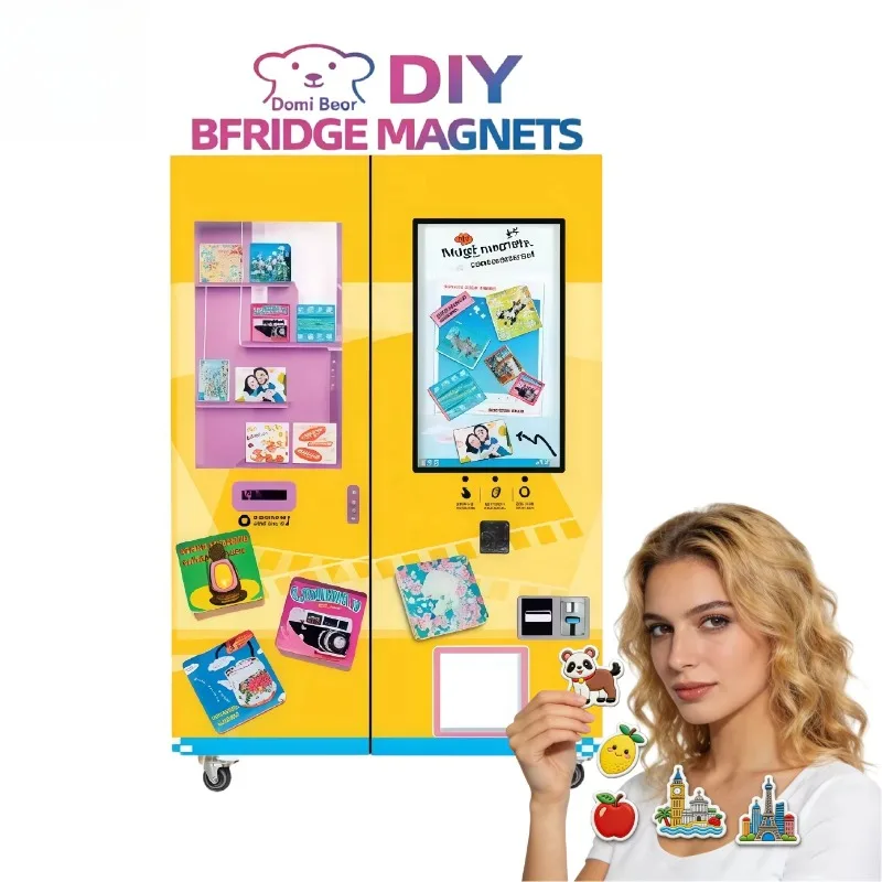 Custom All-in-one Refrigerator Sticker Vending Machine LED Display, Multiple Payment Custom Collectibles 32-inch Touch Screen